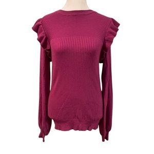 NWT Merci Women’s Sweater Small Purple Top Long Sleeve Shirt.
